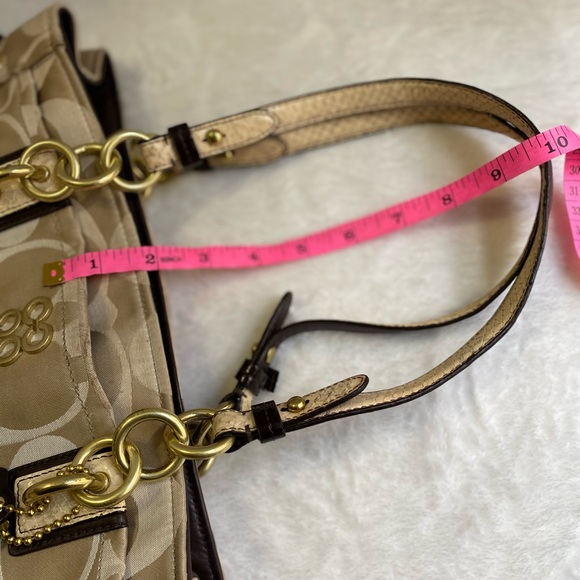 Coach Colette Sateen Carryall Pale/khaki/natural Bag - Picture 10 of 16